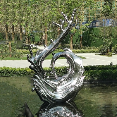 不銹鋼抽象雕塑 現(xiàn)代景觀藝術(shù)中的創(chuàng)意表達
